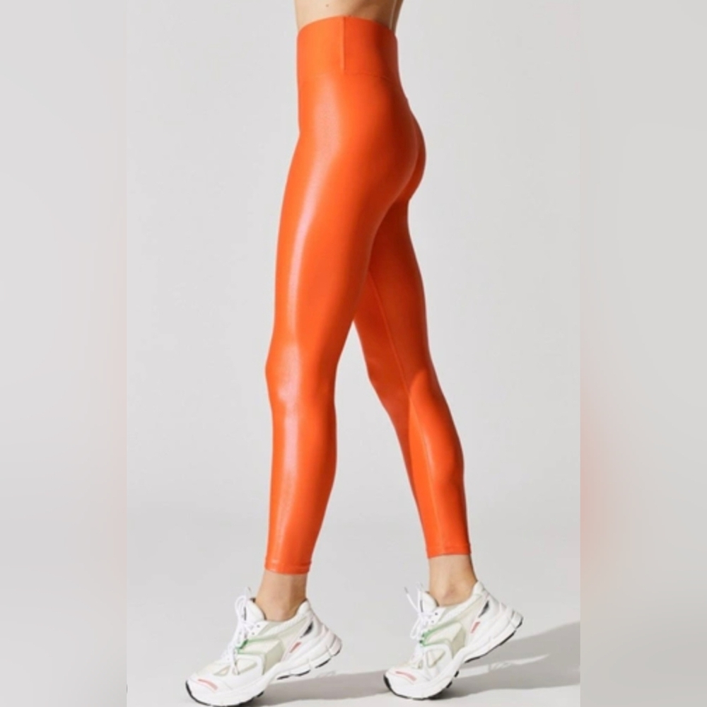 Carbon38 High Rise 7/8 Takara Shine Orange Leggings